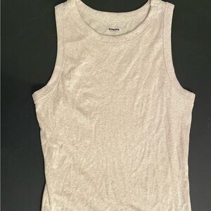 Sonoma High Neck Beige Tank Top